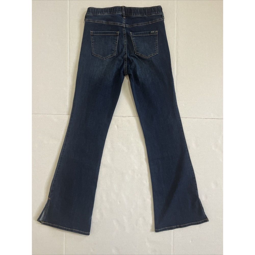 Abercrombie kids Girl High rise Flare Jeans Dark Wash Sz 15/16 Regular Pull‎ On - Picture 10 of 11